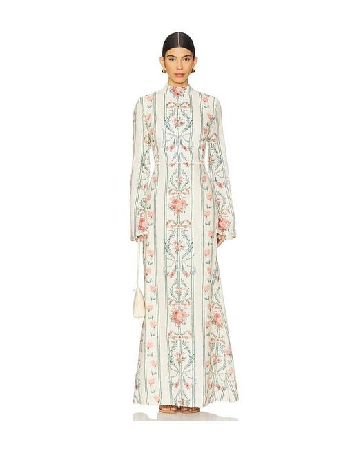 Agua Bendita Arcilla Mosqueta マキシドレス White