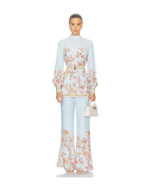 Hemant & Nandita Blue Wide Leg Pants