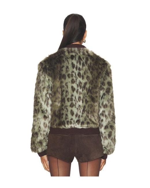 Unreal Fur Black Foliage Jacket
