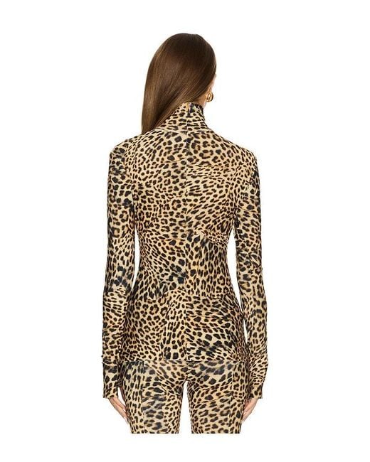 Norma Kamali Multicolor Slim Fit Long Sleeve Turtle Top Clothing Xs 2) Spandex/Polyester/Jersey