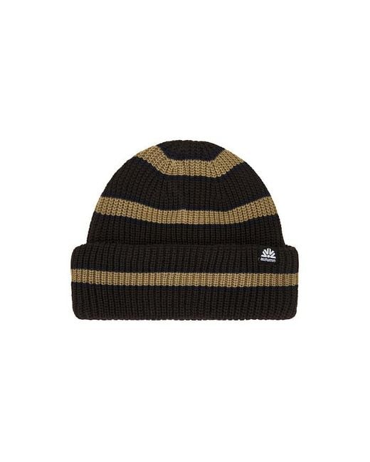 Autumn Headwear Black Slacker Beanie for men