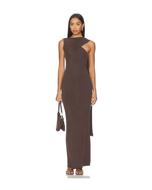 AYA MUSE Brown Cedar Dress