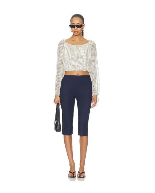 PAIGE Blue Capricorn Blouse