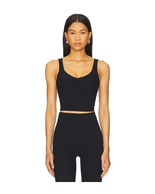 Beyond Yoga Black Impulse Cropped Tank Top
