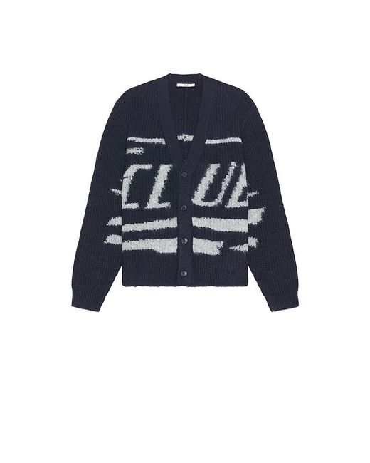 Neuw Blue Fuzzy Club Cardigan for men