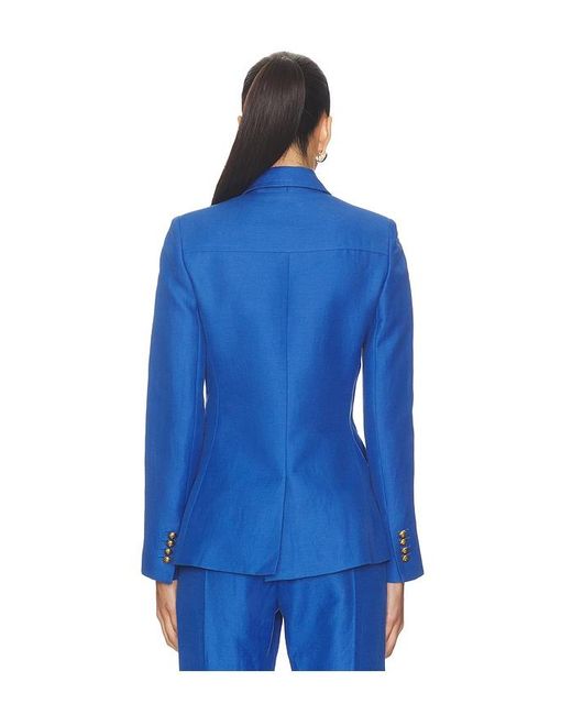 Smythe Blue Pintuck Blazer