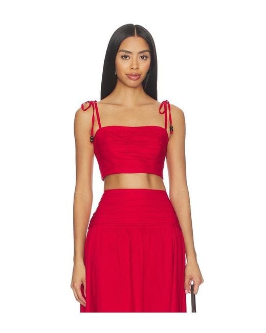 Peixoto Red Ezra Top