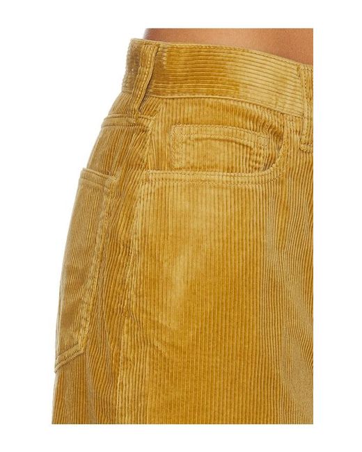 Polo Ralph Lauren Yellow Corduroy Wide-Leg Cropped Pant