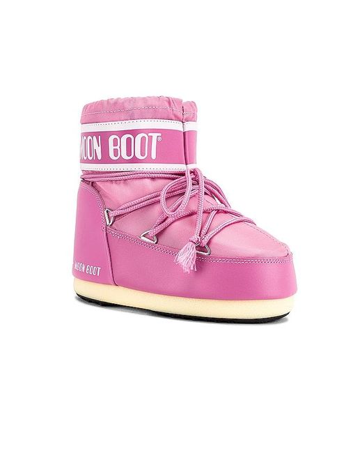 Moon Boot Pink Classic Low 2 Bootie