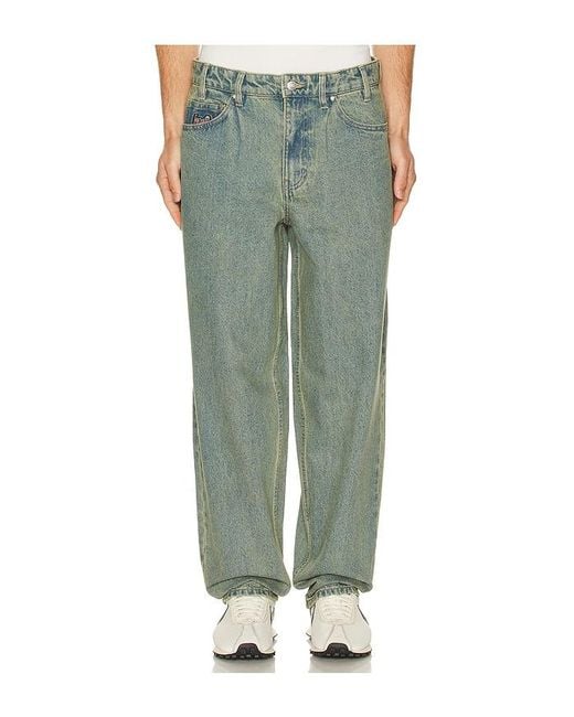 Huf Green Cromer Washed Denim Pant for men