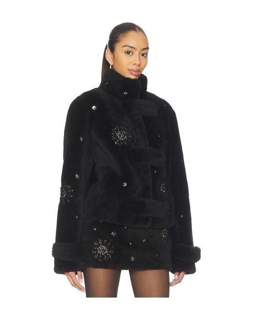 Siedres Black Sira Fur Jacket