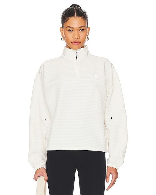 The North Face White Tekware Grid 1/4 Zip Jacket