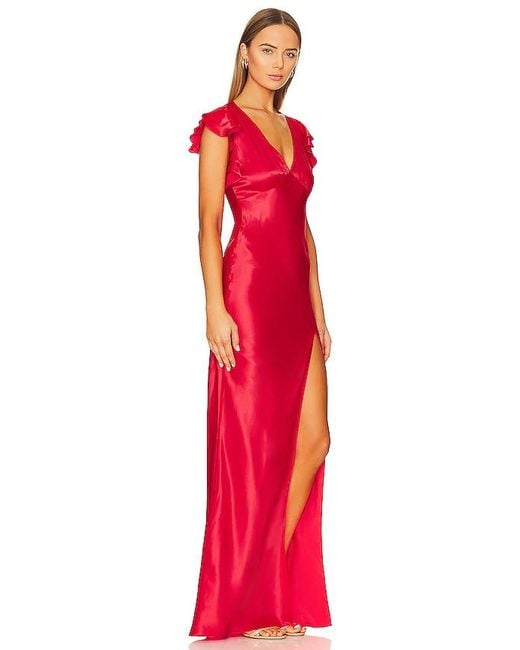 Amanda Uprichard Red X Revolve Cecelia Gown