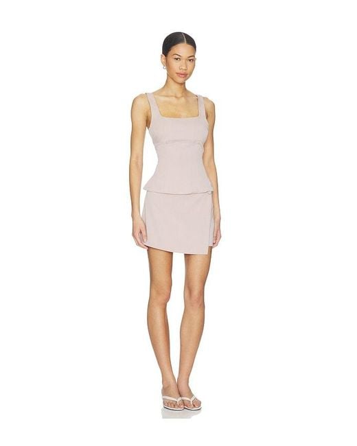 ALL THE WAYS White Brice Mini Skirt Set