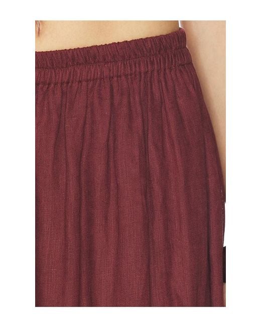 Mikoh Swimwear Red Ciel Maxi Skirt