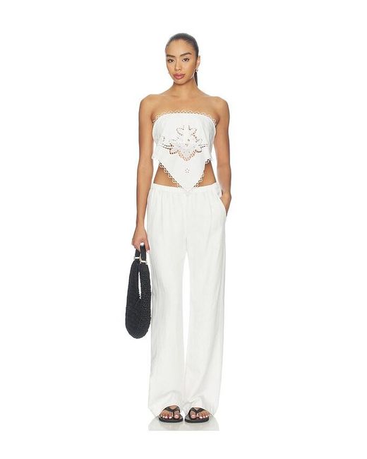 Monse White Table Cloth Top