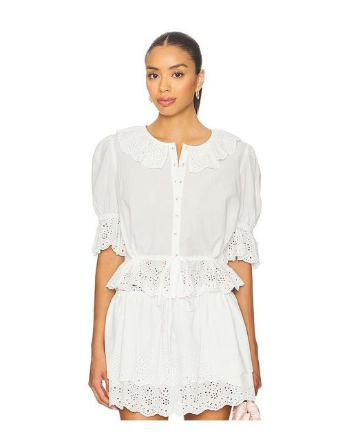 LPA White Jen Blouse