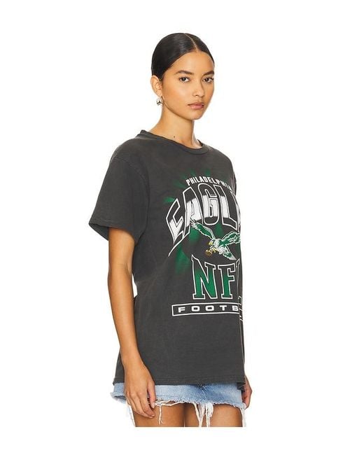 Junk Food Green Eagles Chrome Vintage Tee for men