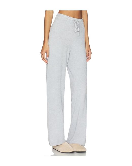 Barefoot Dreams White Cozychic Ultra Lite Tie Waist Relaxed Pant
