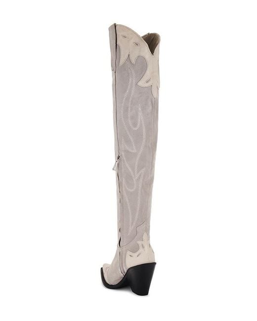 Free People White Wild West Thigh High