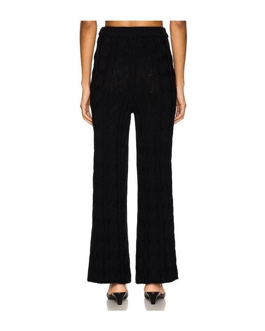 ROWEN ROSE Black Knit Pant