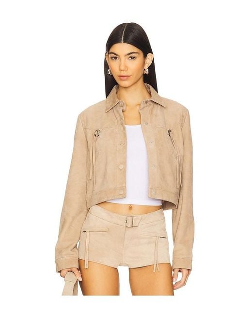 Lamarque Natural X Revolve Luna Cropped Jacket
