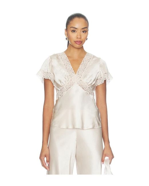 Cami NYC White Romola Top