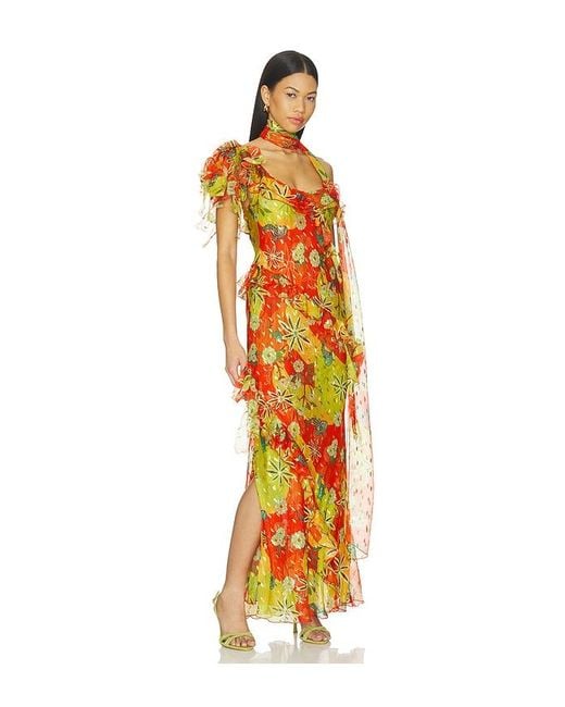 Siedres Orange Monica Dress