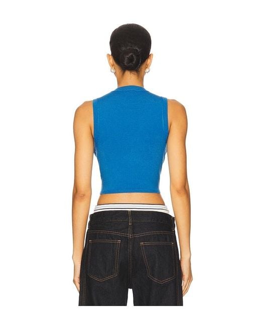 Hype and Vice Blue Ucla Invy Knitted Tank Top