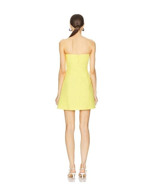 Amanda Uprichard Yellow Kelsey Dress