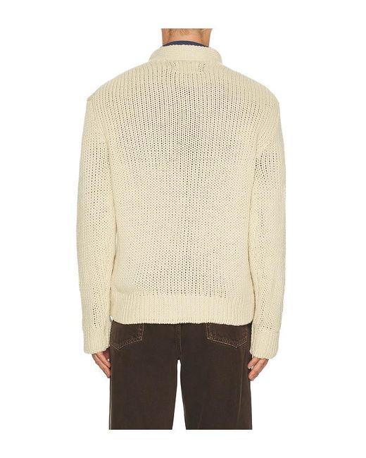 NN07 Natural Mika Flower Cardigan for men