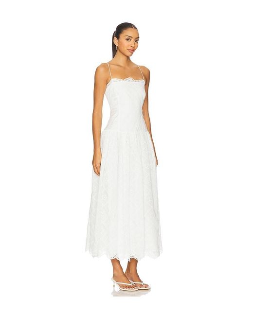 Tularosa White Sofiya Midi Dress