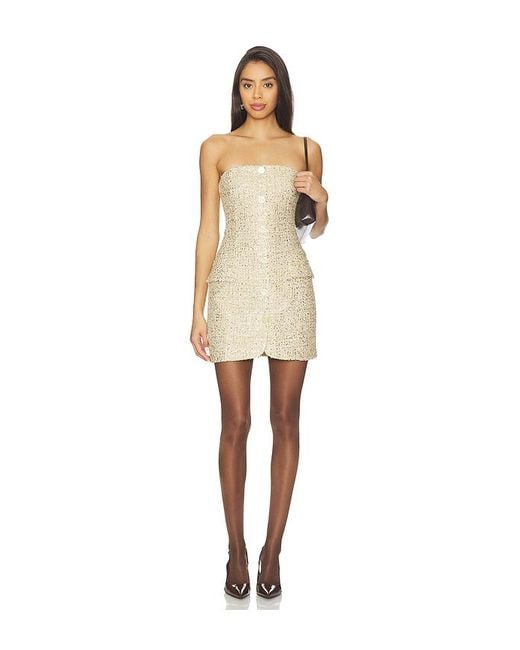 Alice + Olivia Natural Minikleid Madison