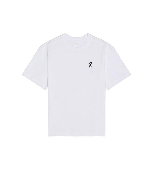 On Shoes White Club Tee for men