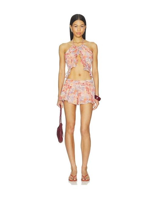 Lovers + Friends Pink Christine Top