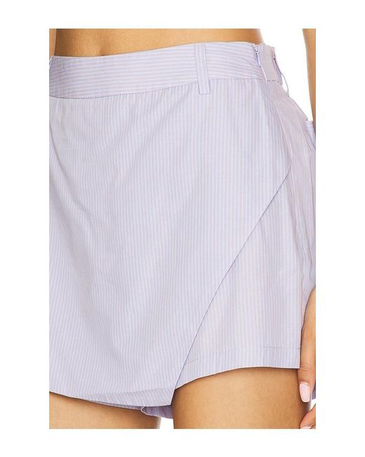 Line & Dot White Maxin Skort