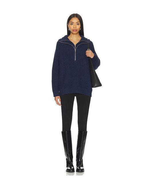 Line & Dot Blue Hendrix Sweater