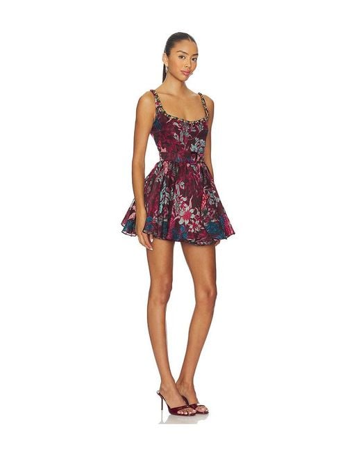 La Fuori Red Jewel Dress