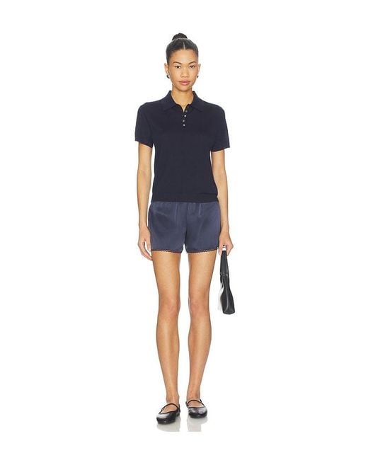 Leset Blue James Short Sleeve Polo