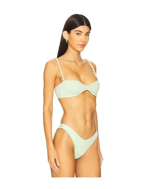 Peixoto Orange Asher Bikini Top