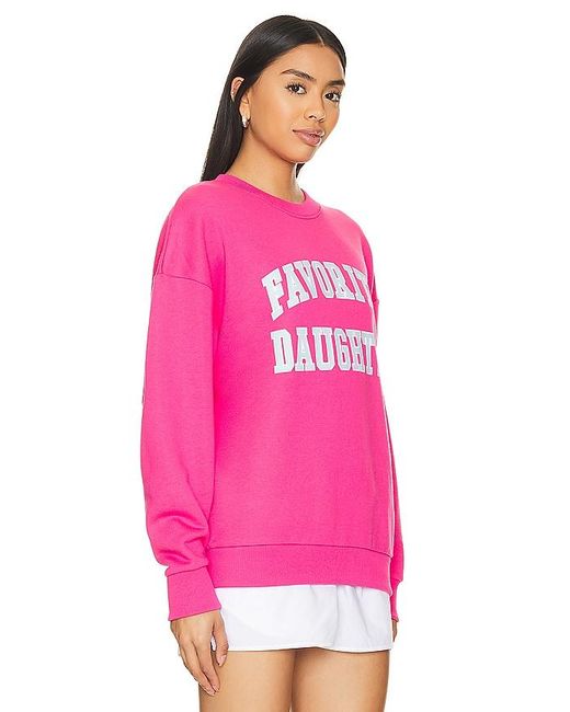 FAVORITE DAUGHTER Pink Collegiate Sweatshirt
