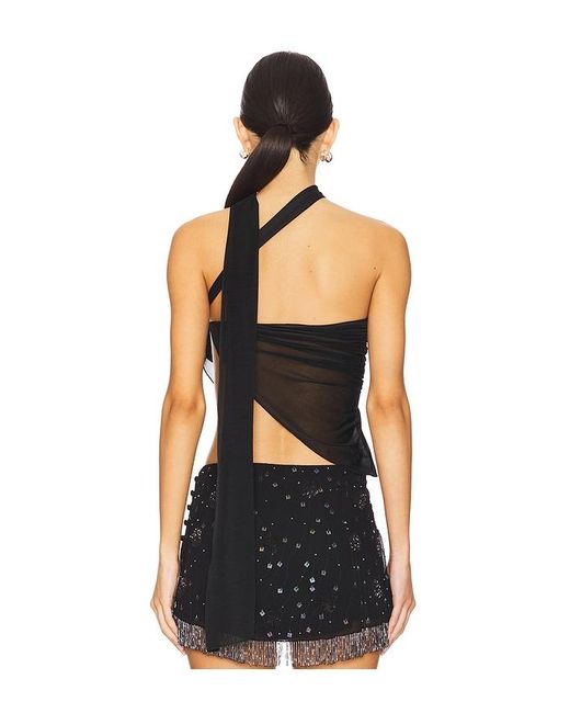 Mirror Palais Black Deity Top