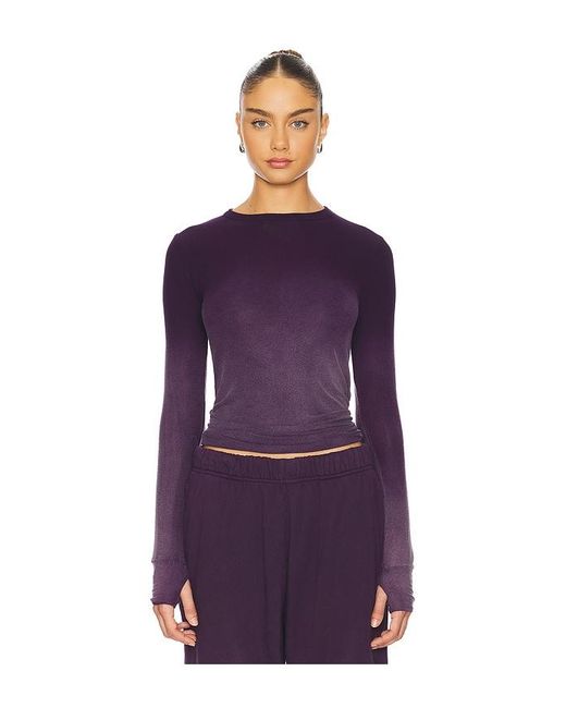 Michael Lauren Alick ロングスリーブトップ Purple