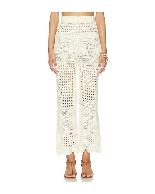 Agua Bendita White Wesley Pants