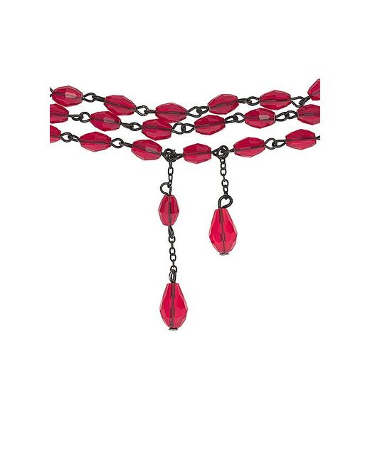 petit moments Red Ambrose Necklace