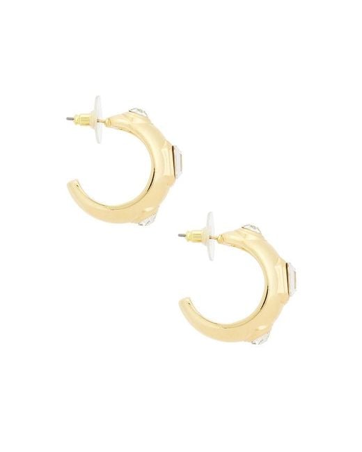 petit moments Metallic Gardenia Hoop Earrings