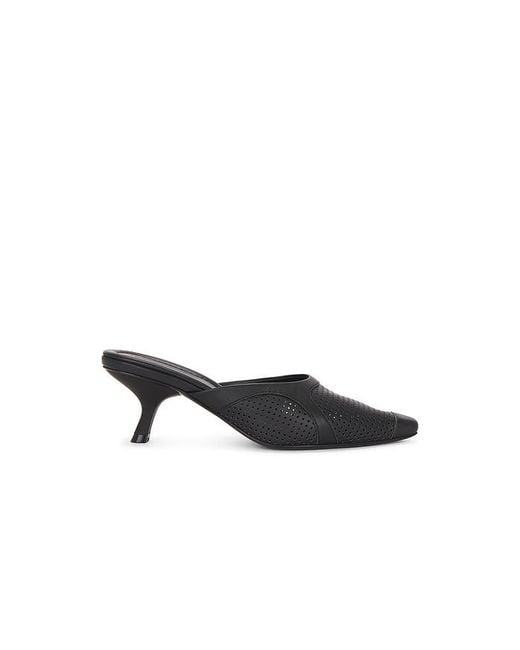 St. Agni Black Perforated Heel