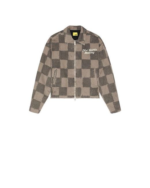 DIET STARTS MONDAY Gray Dylan Jacket for men