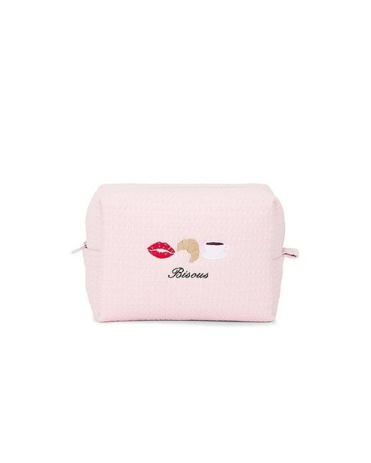 Abode Pink Bisous Waffle Pouch
