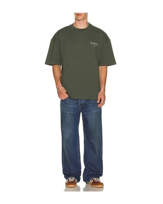 AllSaints Green Underground Tee for men